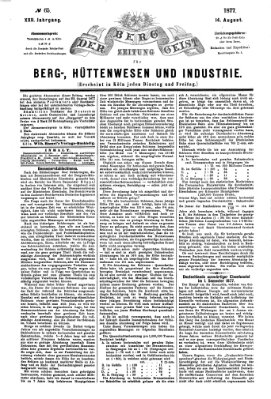 Der Berggeist Dienstag 14. August 1877