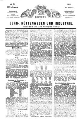 Der Berggeist Freitag 24. August 1877