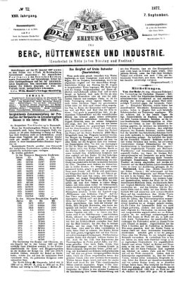 Der Berggeist Freitag 7. September 1877