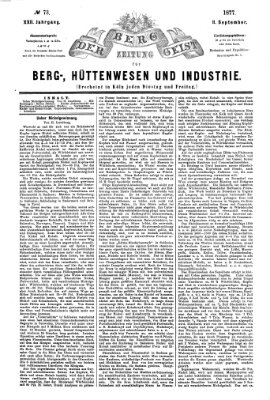 Der Berggeist Dienstag 11. September 1877