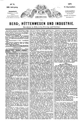 Der Berggeist Freitag 14. September 1877