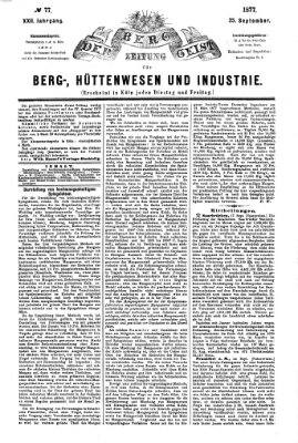 Der Berggeist Dienstag 25. September 1877