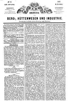 Der Berggeist Freitag 19. Oktober 1877