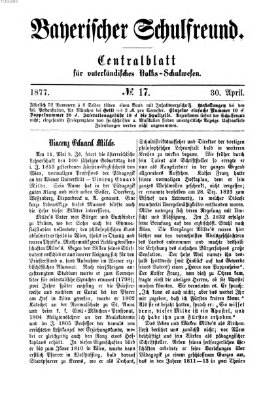 Bayerischer Schulfreund Montag 30. April 1877