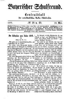 Bayerischer Schulfreund Sonntag 20. Mai 1877