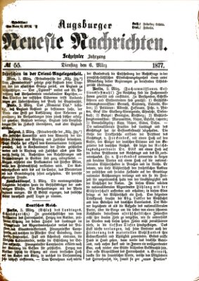 Augsburger neueste Nachrichten Dienstag 6. März 1877