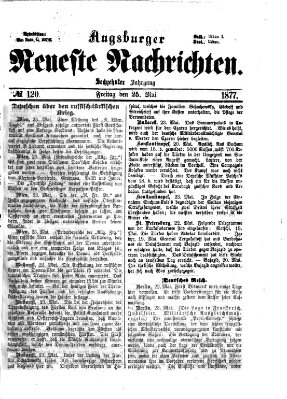 Augsburger neueste Nachrichten Freitag 25. Mai 1877