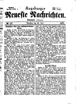 Augsburger neueste Nachrichten Dienstag 29. Mai 1877