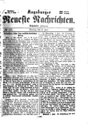 Augsburger neueste Nachrichten Sonntag 3. Juni 1877