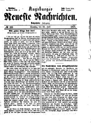 Augsburger neueste Nachrichten Samstag 21. Juli 1877