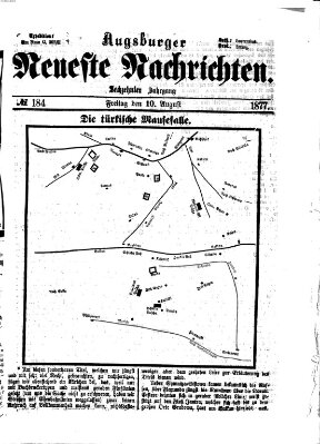 Augsburger neueste Nachrichten Freitag 10. August 1877