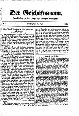 Der Geschäftsmann (Augsburger neueste Nachrichten) Samstag 21. Juli 1877