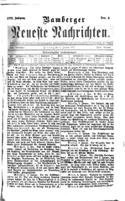 Bamberger neueste Nachrichten Freitag 5. Januar 1877