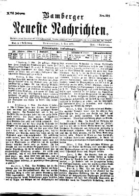 Bamberger neueste Nachrichten Donnerstag 3. Mai 1877