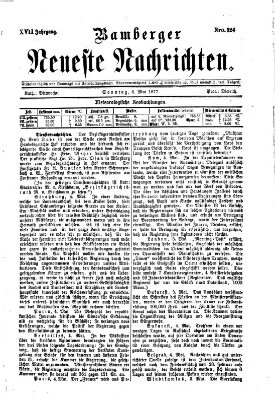 Bamberger neueste Nachrichten Sonntag 6. Mai 1877