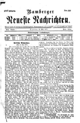 Bamberger neueste Nachrichten Dienstag 15. Mai 1877