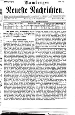 Bamberger neueste Nachrichten Montag 24. Dezember 1877