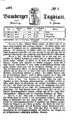 Bamberger Tagblatt Montag 8. Januar 1877