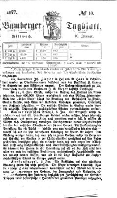 Bamberger Tagblatt Mittwoch 10. Januar 1877