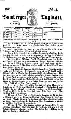 Bamberger Tagblatt Sonntag 14. Januar 1877