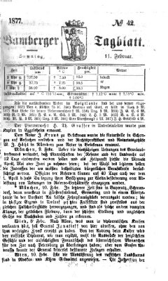 Bamberger Tagblatt Sonntag 11. Februar 1877