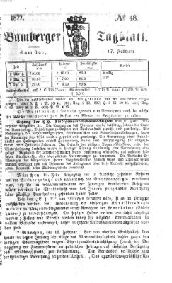 Bamberger Tagblatt Samstag 17. Februar 1877