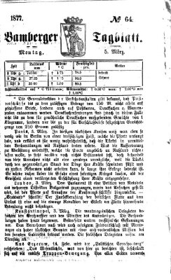 Bamberger Tagblatt Montag 5. März 1877