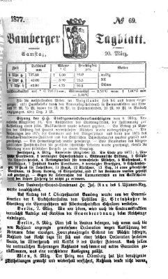 Bamberger Tagblatt Samstag 10. März 1877