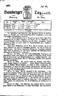 Bamberger Tagblatt Montag 26. März 1877