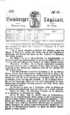 Bamberger Tagblatt Donnerstag 29. März 1877