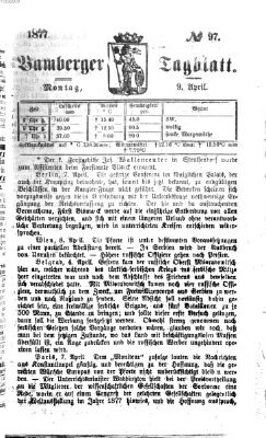 Bamberger Tagblatt Montag 9. April 1877