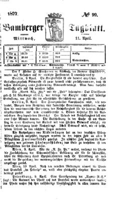 Bamberger Tagblatt Mittwoch 11. April 1877