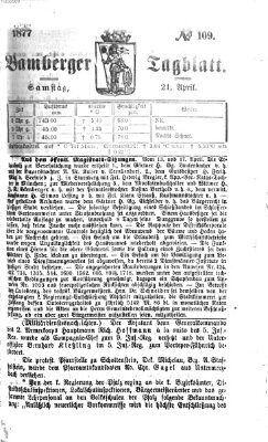 Bamberger Tagblatt Samstag 21. April 1877