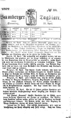 Bamberger Tagblatt Sonntag 22. April 1877