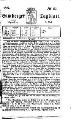 Bamberger Tagblatt Samstag 5. Mai 1877