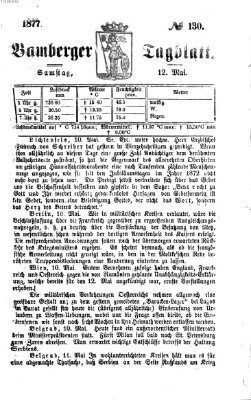 Bamberger Tagblatt Samstag 12. Mai 1877