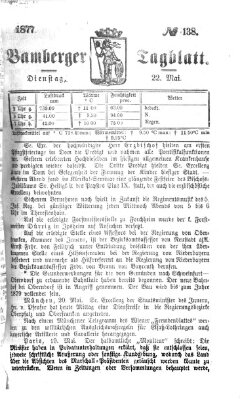 Bamberger Tagblatt Dienstag 22. Mai 1877