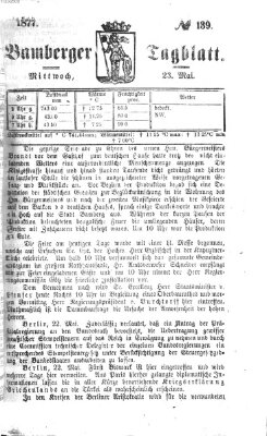 Bamberger Tagblatt Mittwoch 23. Mai 1877