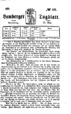 Bamberger Tagblatt Sonntag 27. Mai 1877