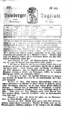 Bamberger Tagblatt Dienstag 19. Juni 1877