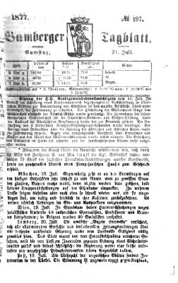 Bamberger Tagblatt Samstag 21. Juli 1877