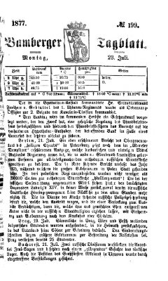 Bamberger Tagblatt Montag 23. Juli 1877