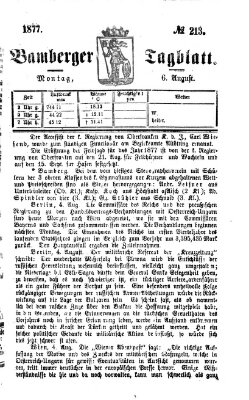 Bamberger Tagblatt Montag 6. August 1877