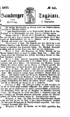 Bamberger Tagblatt Freitag 7. September 1877