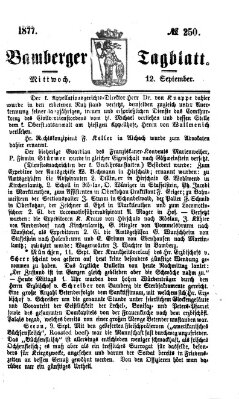 Bamberger Tagblatt Mittwoch 12. September 1877