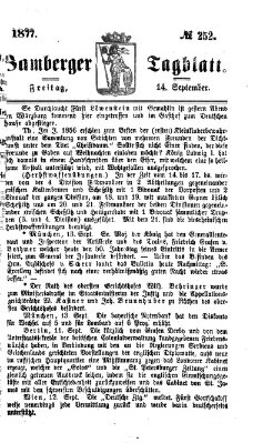 Bamberger Tagblatt Freitag 14. September 1877