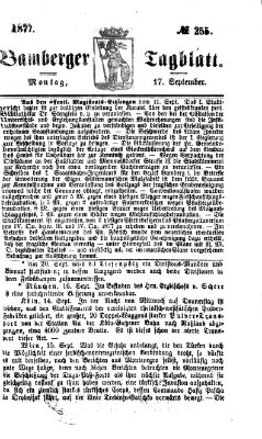 Bamberger Tagblatt Montag 17. September 1877