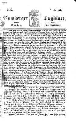 Bamberger Tagblatt Montag 24. September 1877