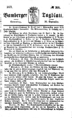 Bamberger Tagblatt Sonntag 30. September 1877