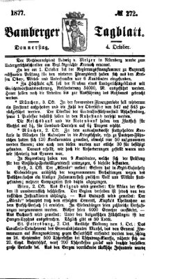 Bamberger Tagblatt Donnerstag 4. Oktober 1877